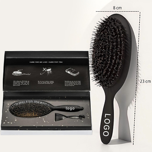 Private Label Wet Paddle ABS Wig Detangle <strong>Blowdry</strong> <strong>Brush</strong> Set Luxury Custom Logo Boar Bristle Hair Extension <strong>Brush</strong> for Women - Product Image 1