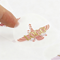 Étiquette personnalisée transparente en vinyle PVC, impression d'étiquettes, emballage, autocollant imperméable pour bouteille de bougie, autocollant transparent avec logo