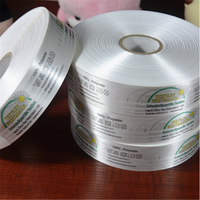 Usine en gros étiquette de soin de lavage de taffetas en nylon de ruban de satin pour l'impression TCSBD01-100