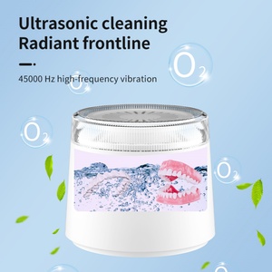 2024 Dental Heating and Drying Function Ultrasonic Uv Cleaning Teeth Mouth Guard Ultrasonic Denture Cleaner New Products - Product Image 4