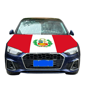 Copertura del cofano auto 2026 <span class=keywords><strong>Peru</strong></span> bandiera copertura del motore auto bandiera all'ingrosso Custom resistente all'usura e durevole copertura del cofano motore auto - Product Image 2