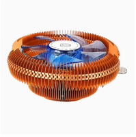 Refroidisseur de processeur éclairé Baiji P4 Golden Dragon Edition pour processeurs Intel 775 et 1155 AMD, refroidisseur de processeur multiplateforme