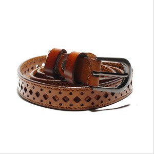 Venda quente Ocidental Moda Estilo Couro Genuíno Mulheres Jean Cinto Com Pin Buckle Personalizar Tamanho do Cinto e - Product Image 1