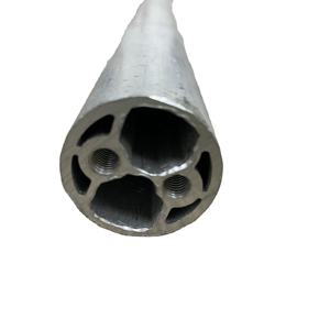 Tubes ronds en <span class=keywords><strong>Aluminium</strong></span> extrusion anodisé par 39mm, avec trous <span class=keywords><strong>pour</strong></span> la vis - Product Image 1