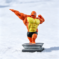 Figurine de lézard musclé en résine, modèle de décoration amusant pour adultes, en boîte