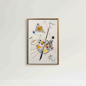 Elegant Abstract Geometric <b>Canvas</b> Print - Modern Wall Decor,GOLD <b>FRAMED</b> <b>CANVAS</b> - Product Image 2