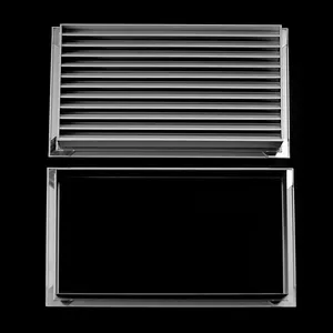 Lakeso Hvac Grille de porte en aluminium étanche à la pluie Grille d'air amovible