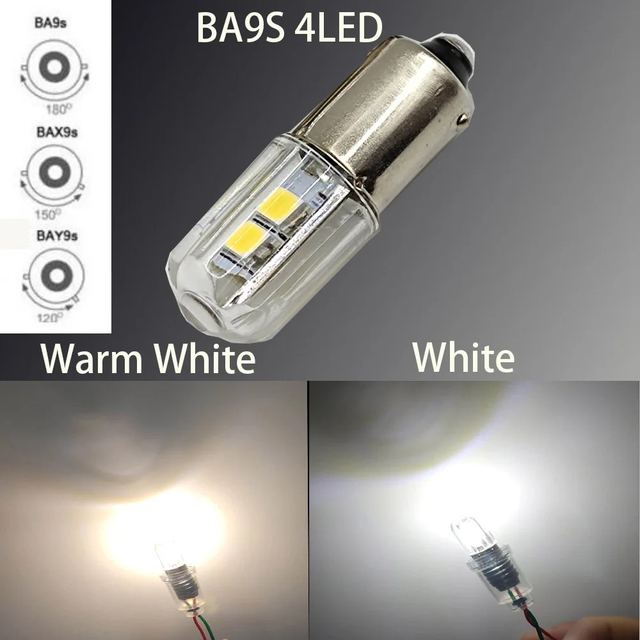 E10 T4w H21W Ba9s BA9 BA9S 57 756 1816 1891 1893 Led Bulb Lamp Auto Car LED Indicator Light Bulb 6V 6.3V 12V Warning LED