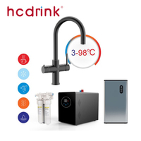 Robinet de cuisine Iwater 5-en-1 sous évier : eau froide, chaude, pétillante, bouillante et filtrée
