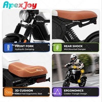 Motocicleta Eléctrica Apexjoy TROMOX-M05 para Adultos, 70 km/h, 2500 W, 48 V, 48 Ah, 80 km de Autonomía, E-TCS, Bluetooth, Venta al por Mayor en China