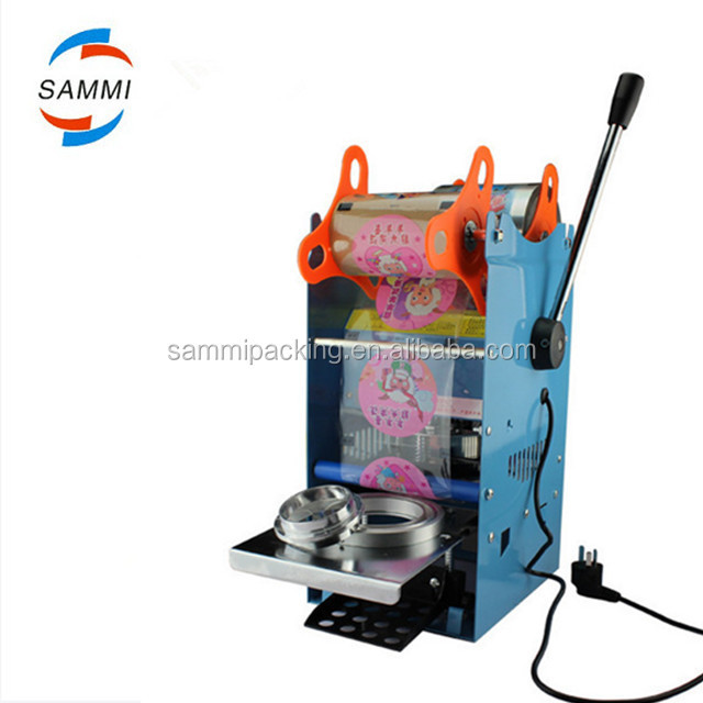 Machine à sceller électrique manuelle, thermoscelleuse pour gobelet de thé au lait, bubble tea