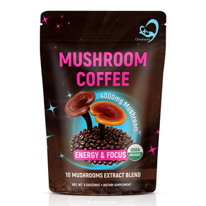 Café Énergétique OEM Chinaherbs 10 en 1 Personnalisé avec 12 Superaliments Poudre de Champignon Crinière de <span class=keywords><strong>Lion</strong></span> Café aux Champignons Maïtaké Pleurotes Goût Doux - Product Image 1
