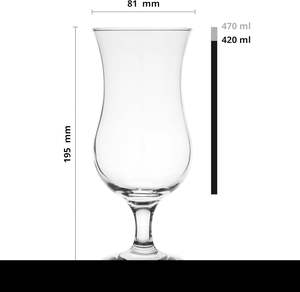 Juego de 4 vasos de cóctel transparentes <span class=keywords><strong>Krosno</strong></span> de 420ml, postre suave, Apto para lavavajillas para fiesta, bebida larga, Ginebra, cerveza, agua, vino blanco - Product Image 2