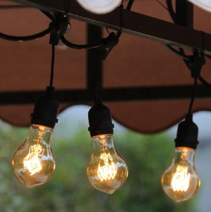 Luces de fiesta E27 douille A60 <span class=keywords><strong>guirlande</strong></span> d'ampoule LED fête de vacances <span class=keywords><strong>guirlande</strong></span> <span class=keywords><strong>lumineuse</strong></span> vintage patio globe 48 pieds extérieur - Product Image 1