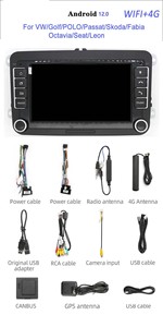 7 pulgadas Android coche video radio audio DVD reproductor de música para VW/Golf/POLO/Passat/Skoda/Fabia Octavia/Seat/Leon con carplay - Product Image 5