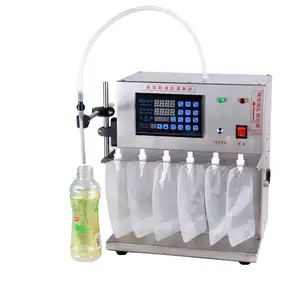 Semi-Auto Doyback Stand Up Pouch Filling Machine Stand Up Pouch with Six Slot For Stand Bag And Fruit Juice Water And Milk