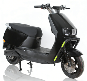 Nouveau modèle de scooter électrique noir à deux <span class=keywords><strong>places</strong></span> avec frein à disque de 12 pouces, vélo électrique pour adultes, déplacements urbains - Product Image 1