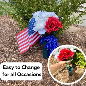 Vases à cône de tombe en plastique à prix d'usine Vases floraux commémoratifs de <span class=keywords><strong>cimetière</strong></span> Vases de <span class=keywords><strong>cimetière</strong></span> en plastique à <span class=keywords><strong>porte</strong></span>-fleurs - Product Image 3