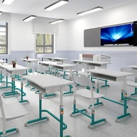 Fournisseur professionnel Mobilier scolaire Ensemble table et chaises Chaise de bureau d'étude en plastique pour salle de classe