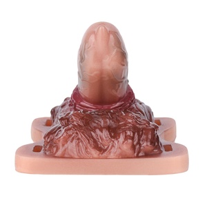 Juguete Sexual Realista para Mujeres, Vibrador con Forma de Vagina para Masaje de Clítoris, Dildo con Correa y Huevos - Product Image 2