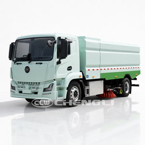 Camion balayeuse électrique 18T pour le nettoyage et le balayage des rues, véhicule de nettoyage municipal - Product Image 2