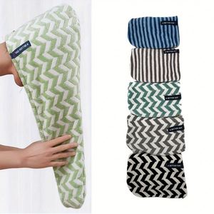 Serviette pour femme, turban de séchage pour la douche et le spa, en microfibre éponge absorbante à séchage rapide pour les cheveux - Product Image 1