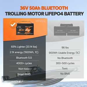LiTime 36V 50Ah Bluetooth-gesteuerte Marine-Trolling-Motor batterie IP65 Wasserdicht und staub dicht US EU AU JP CA Stock - Product Image 3