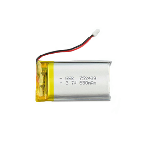 Wholesale customized lithium ion lipo battery with pcb GEB752439 <span class=keywords><strong>3</strong></span>.<span class=keywords><strong>7v</strong></span> <span class=keywords><strong>650mah</strong></span> rechargeable battery cell for consumer electronics - Product Image 4