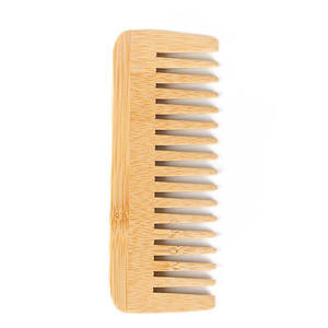 Pettine per capelli in bambù naturale eco-friendly pettine antistatico a denti larghi pettine in legno di alta qualità - Product Image 2