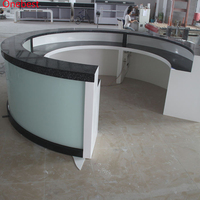 Trendy Global Discothèque Bar Comptoir Intérieurs Rond Onyx Pierre Led Cuisine Comptoir Table Couleur Noire