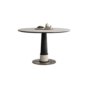 Pháp phong cách retro rắn gỗ đá tấm bàn tròn đặt 4 ghế phòng khách nội thất nhà thiết kế hiện đại - Product Image 5