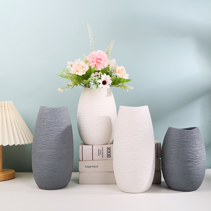 Низкая декоративная Северная большая античная керамическая фарфоровая ваза ручной работы для мероприятий