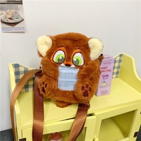 Nouveau Sac à Dos Bandoulière en Peluche Stéréo Unisexe pour Téléphone Portable, Motif Dessin Animé Nick et Judy, Doux et Mignon, Réglable, Emballage en Maille JK