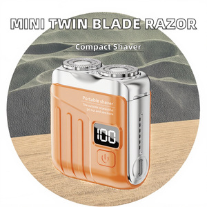 Regalos PARA EL Día del <span class=keywords><strong>Padre</strong></span> Afeitadora eléctrica portátil Impermeable Mini Barba Razor Fuente de alimentación USB para uso en hoteles RV Transfronterizo Extranjero - Product Image 4