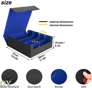 Boîte de rangement pour cartes à collectionner QY Large 4 rangées, capacité de 3000+ cartes, organiseur pour collectionneurs et jeux de société - Product Image 5