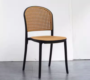 Hiện đại mây vườn Ghế Nhà Hàng PP nhựa <span class=keywords><strong>Stackable</strong></span> mây ghế ăn và bảng thiết lập - Product Image 6