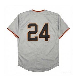 Vintage stijl geborduurde honkbalshirts voor heren 24 Willie Mays 22 Will Clark 43 Dave Dravecky 44 Willie McCovey S-3XL - Product Image 5