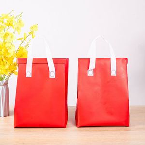 Durable Foldable Non Woven Tote Insulation <b>Bag</b> <b>Reusable</b> Grocery Thermal Shopping <b>Bag</b> - Product Image 2