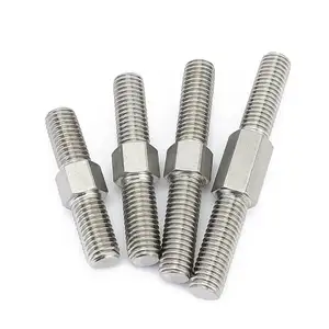 Left and Right Thread Double End Thread Rod M4 M5 M6 M8 M10 M12 Positive and Negative Thread Bar Stud Bolts Screw SS304