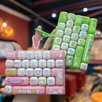 Gantungan Kunci Mainan Keyboard 26 Tombol Bahan EVA, Ukuran Ekstra Besar, Perlengkapan Penenang, Tekan dan Mainkan, Mainan Promosi