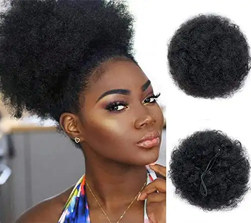 Rambut Palsu Afro Kinky, Hiasan Rambut Sintetis Afro Tex Tara, Ekstensi Rambut, Hiasan Rambut