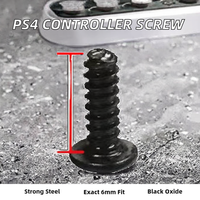 Vis en acier métrique DIN à oxyde noir pour boîtier de manette PS4, pièces de rechange
