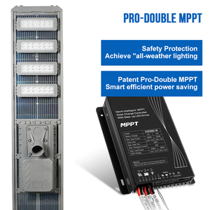 ไฟถนนโซลาร์เซลล์อลูมิเนียมกลางแจ้งแบบออลอินวัน กำลังไฟสูง IP66 กันน้ำ 400w 500w 600w 700w - Product Image 3