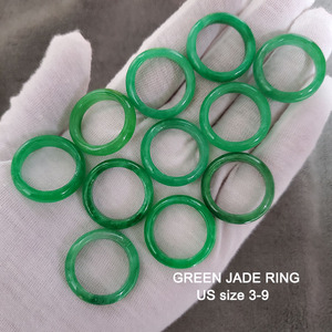 Anelli all'ingrosso in Agata Naturale e <span class=keywords><strong>Giada</strong></span> Jadeite, Anelli a Fascia Multicolore per la Creazione <span class=keywords><strong>di</strong></span> Gioielli da Donna - Product Image 4