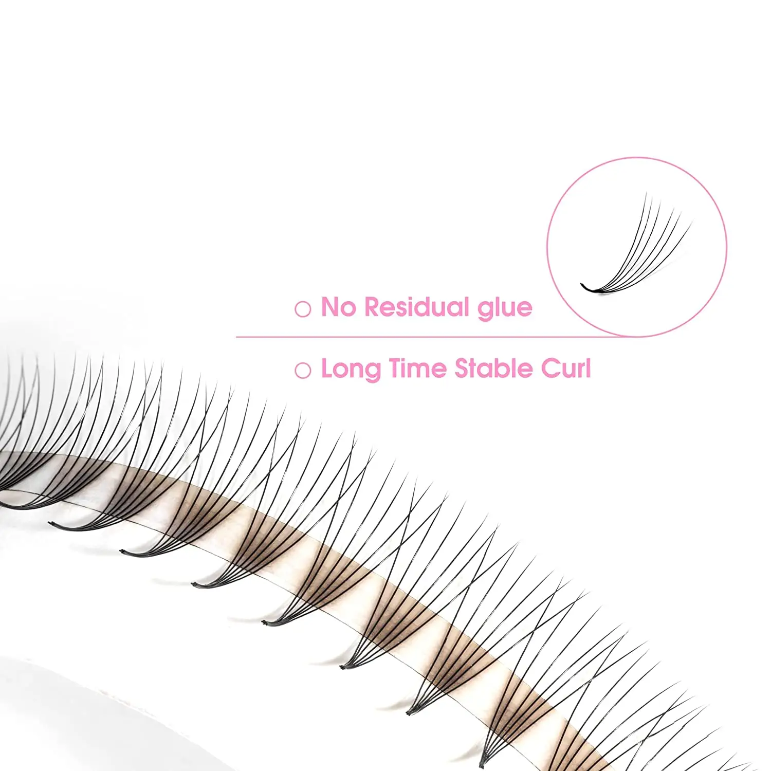 Extension de fil de cils forme W YY 3D 4D 5D C D curl cils Volume maquillage fait main