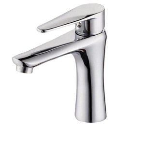Grifo monomando de cobre para lavabo, de un solo orificio, montado en el encimera, con válvula de latón para lavabo de baño - Product Image 5