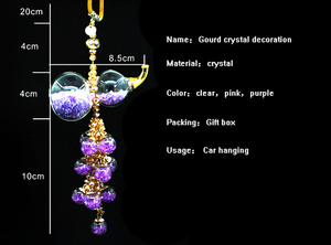 <b>Crystal</b> Gourd Car Hanging Decoration - Product Image 4