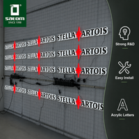 Letrero Luminoso Acrílico Personalizado con Iluminación Frontal y Trasera, Letras LED 3D para Promoción de Marca