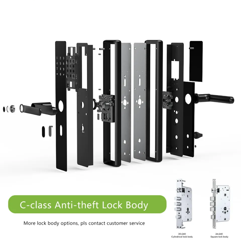 Enrique Tuya Smart Lock with Memory Card for Wood Door-Wi-Fi APP Fingerprint Unlock Digital Keyless Door Lock · image 6