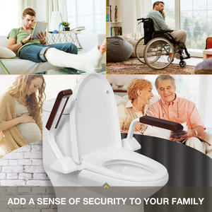Soporte antideslizante para inodoro, barra de agarre segura para baño, asiento de inodoro, pasamanos de seguridad, soporte para ancianos y discapacitados - Product Image 5